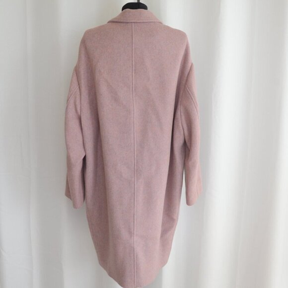NWT Isabel Marant Limi Pink Wool Cocoon Coat Sz M/6 - Picture 4 of 12